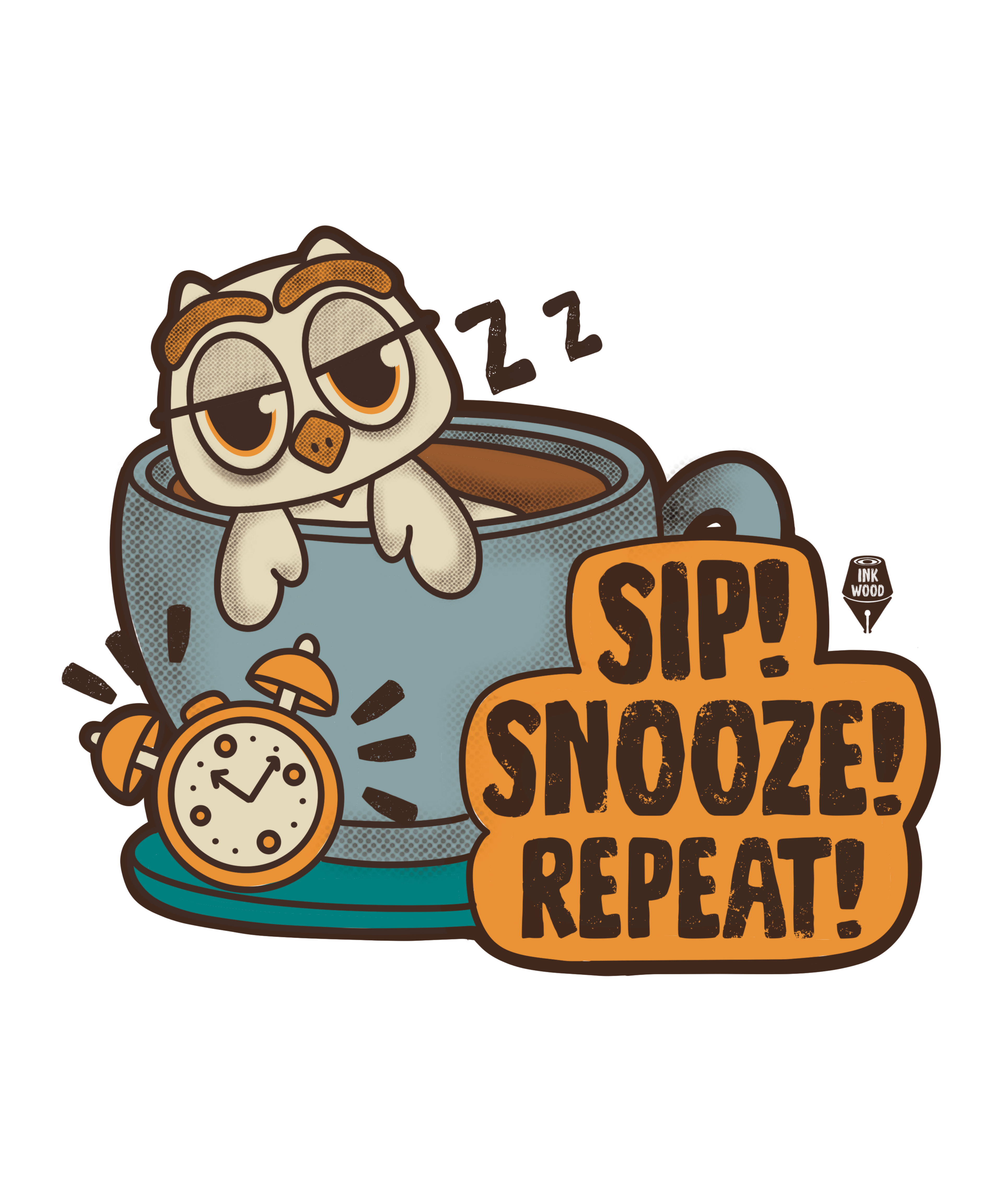 Illustration sticker - cute & aesthetic sticker for laptop, Notebook and daily use