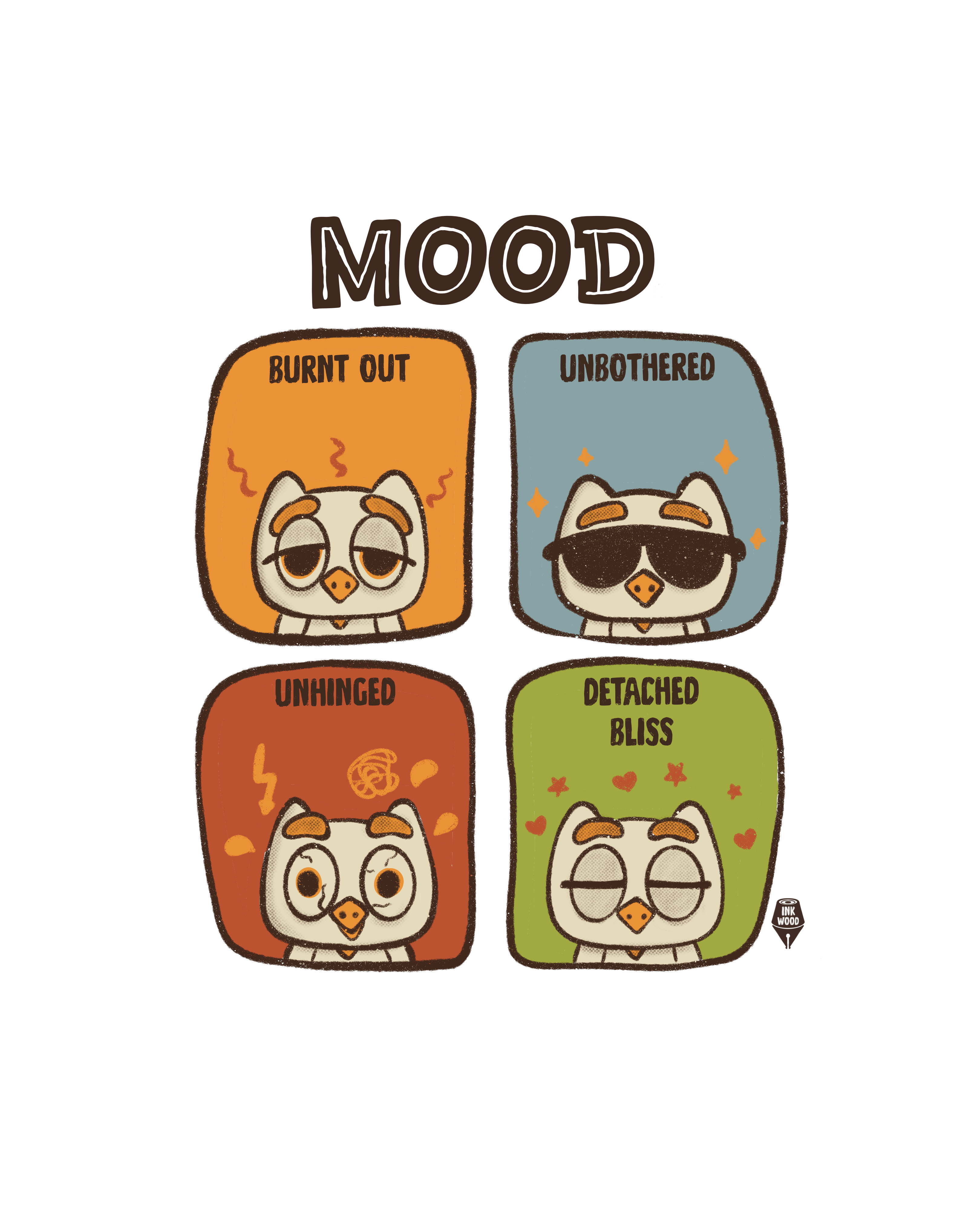 Illustration sticker - cute & aesthetic sticker for laptop, Notebook and daily use